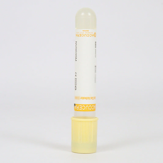 Accucera Gel and Clot Activator Blood Collection Tube - Global Surgicals