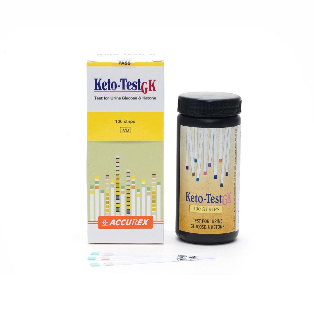 Accurex Urine Reagent Keto Test GK Urine Strip - Global Surgicals