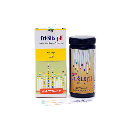 Accurex Urine Reagent Tri Stix pH Urine Strip - Global Surgicals