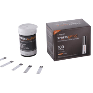 Accurex Xpress Gluco Glucometer Strip - Global Surgicals