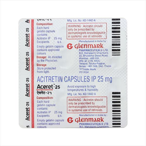 Aceret 25mg Capsule 10'S - Global Surgicals