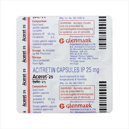 Aceret 25mg Capsule 10'S - Global Surgicals