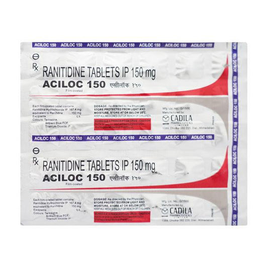 Aciloc 150mg Tablet 30'S - Global Surgicals