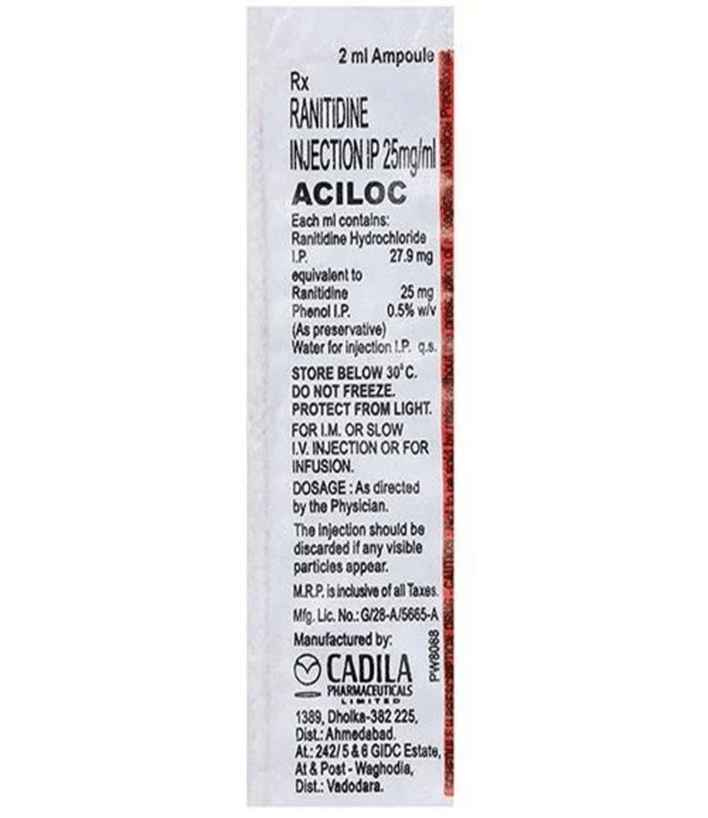 Aciloc 2ml Injection - Global Surgicals