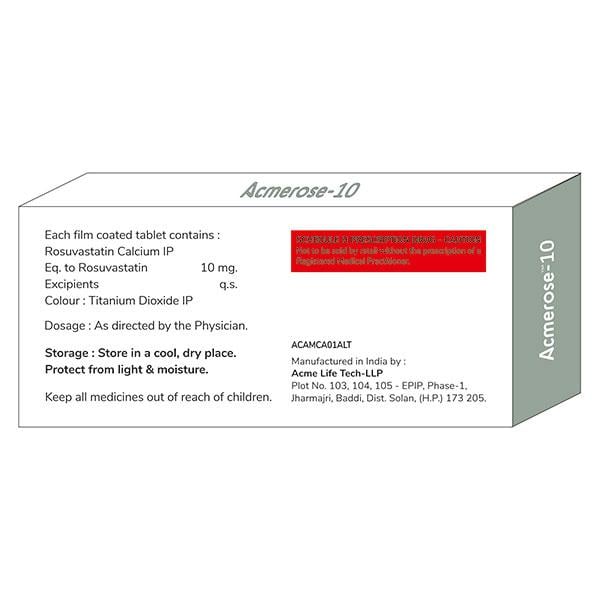 ACMEROSE 10 Tablet 10's - Global Surgicals