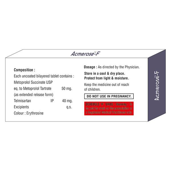 ACMEROSE F Tablet 10's - Global Surgicals
