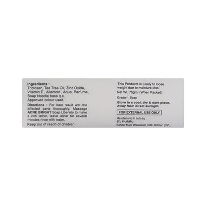 ACNE BRIGHT Soap 75gm - Global Surgicals