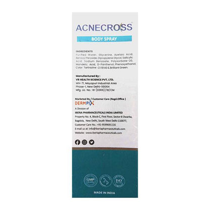 ACNECROSS ACNE CONTROL BODY Spray 50ml - Global Surgicals