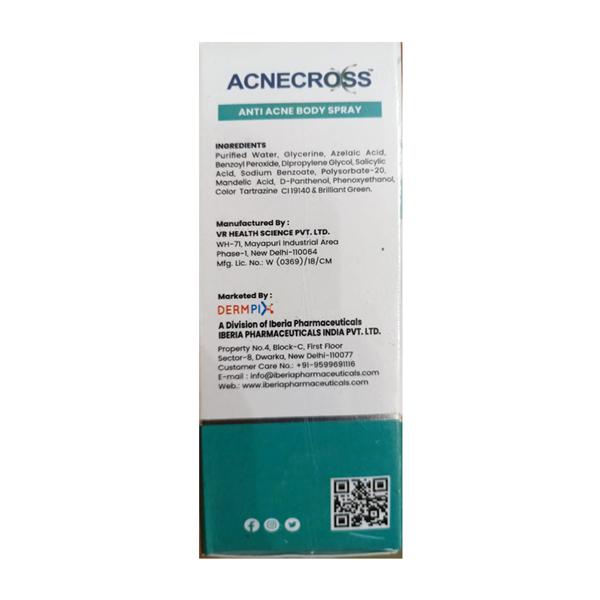 ACNECROSS ANTI ACNE BODY Spray 50ml - Global Surgicals