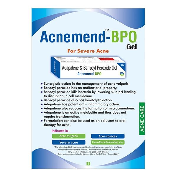 ACNEMEND BPO Gel 20gm - Global Surgicals