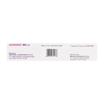 Acnesol NC Gel 20gm - Global Surgicals