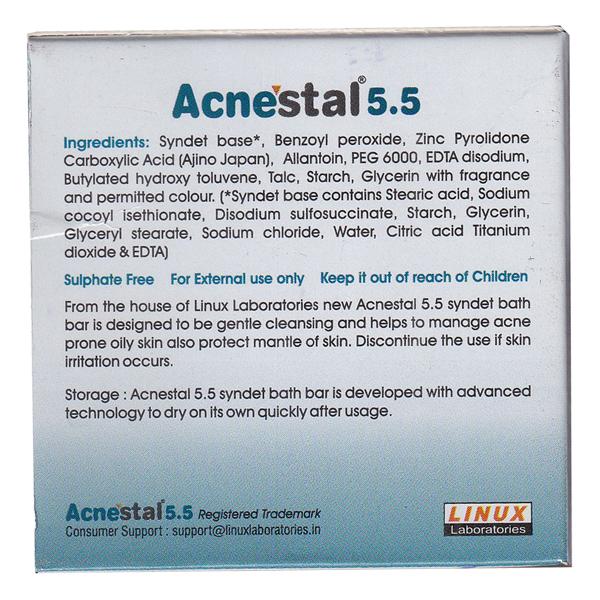 ACNESTAL 5.5 Syndet Bar 75gm - Global Surgicals