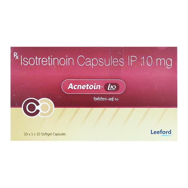 ACNETOIN I 10 Softgel Capsule 10's - Global Surgicals