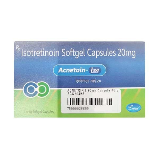 ACNETOIN I 20mg Capsule 10's - Global Surgicals