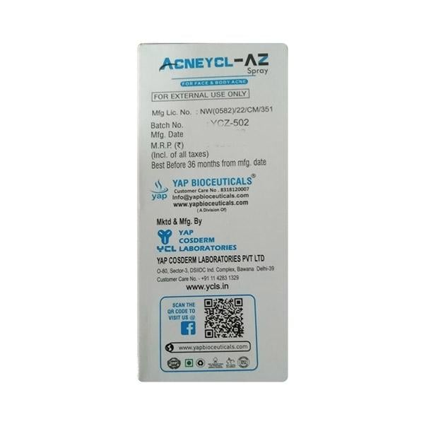 ACNEYCL AZ Spray 50ml - Global Surgicals