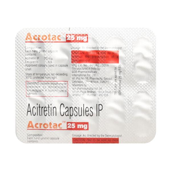 Acrotac 25mg Capsule 20'S - Global Surgicals