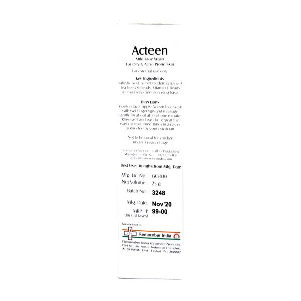 ACTEEN Face Wash 25gm - Global Surgicals