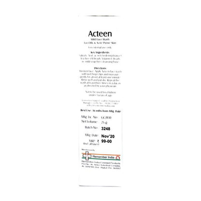 ACTEEN Face Wash 25gm - Global Surgicals
