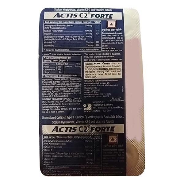 ACTIS C2 FORTE Tablet 10's - Global Surgicals