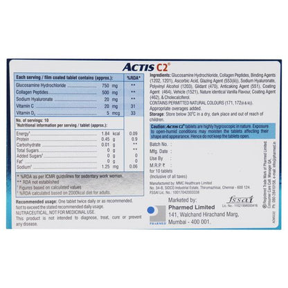 Actis C2 Tablet 10'S - Global Surgicals