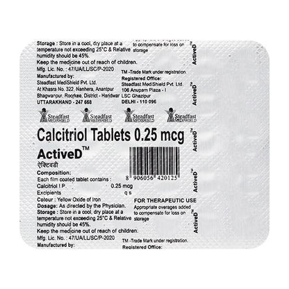 ACTIVE D Tablet 30's - Global Surgicals