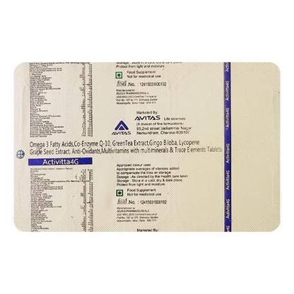 ACTIVITTA 4G Tablet 10's - Global Surgicals
