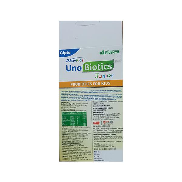 Activkids Unobiotics Junior Sugar Free Sachet 1gm - Global Surgicals