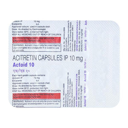 Actoid 10mg Capsule 10'S - Global Surgicals