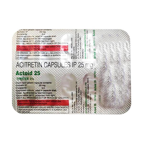 Actoid 25mg Capsule 10'S - Global Surgicals