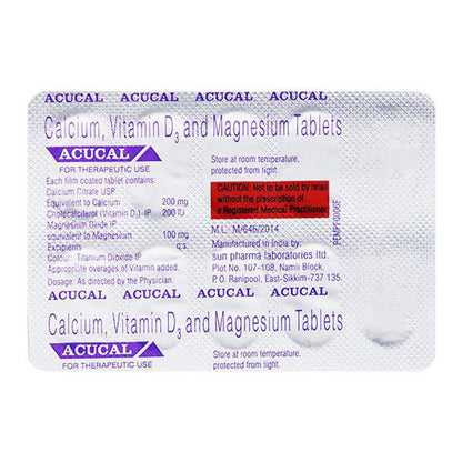 Acucal Tablet 10'S - Global Surgicals