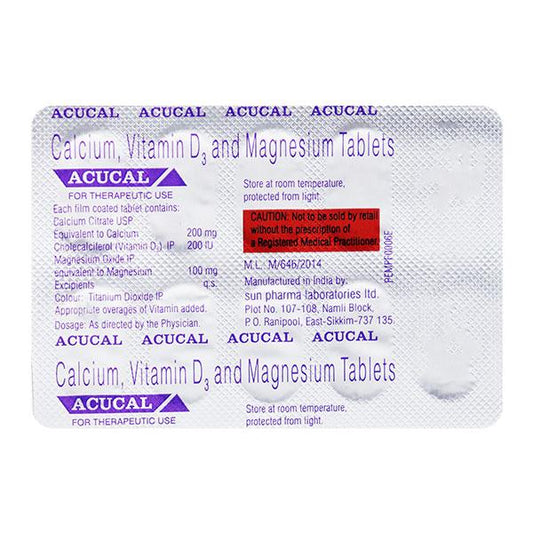 Acucal Tablet 10'S - Global Surgicals