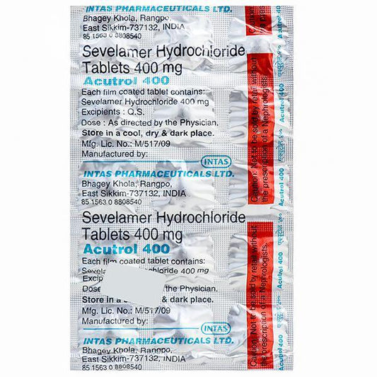 Acutrol 400mg Tablet 15'S - Global Surgicals