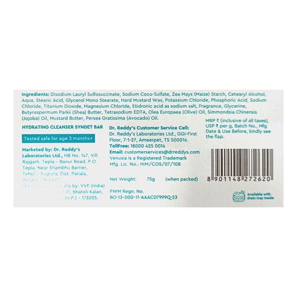 VENUSIA NEW & ADVANCED HYDRATING CLEANSER SYNDET Bar 75g