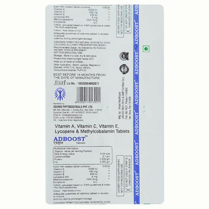 Adboost Tablet 10's - Global Surgicals