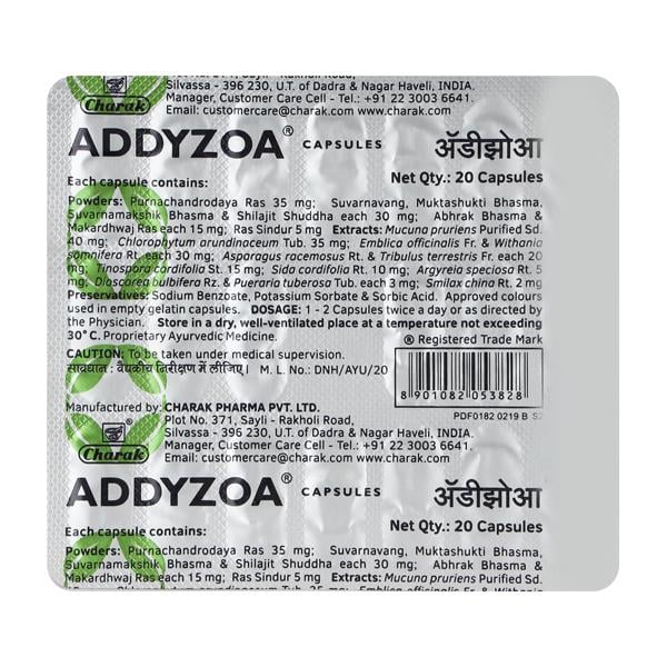 Addyzoa Capsule 20'S - Global Surgicals