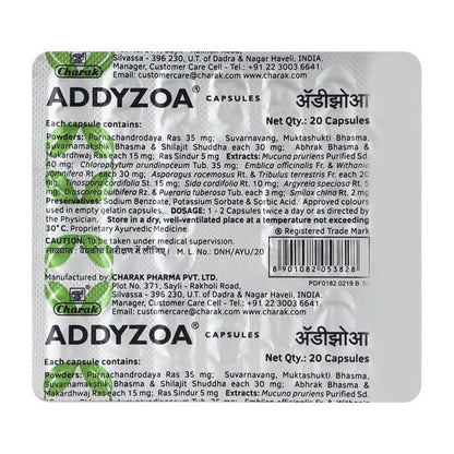 Addyzoa Capsule 20'S - Global Surgicals