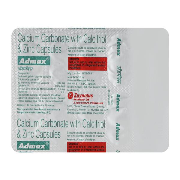 Admax Capsule 10'S - Global Surgicals