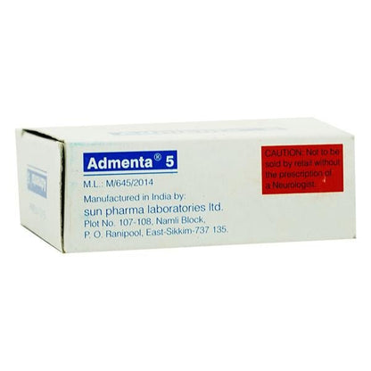 Admenta 5mg Tablet 10'S - Global Surgicals