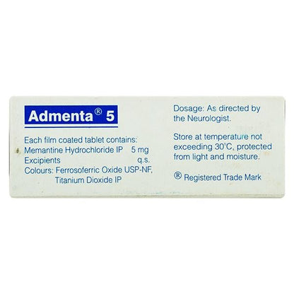 Admenta 5mg Tablet 10'S - Global Surgicals