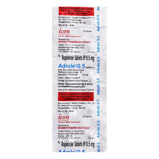 Adrole 0.5mg Tablet 10'S - Global Surgicals