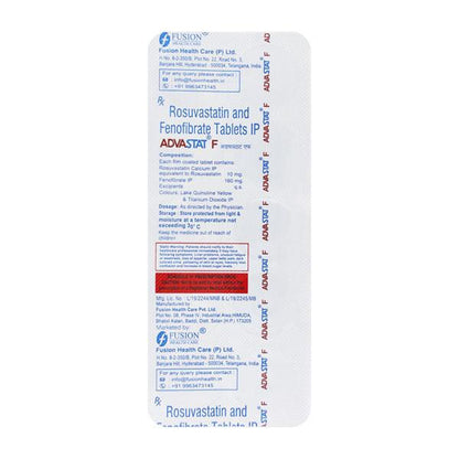 Advastat F Tablet 10's - Global Surgicals