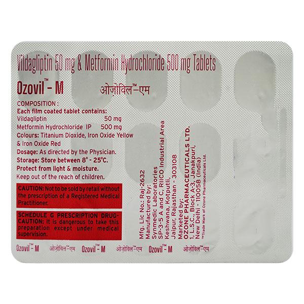 OZOVIL M 500 Tablet 15's