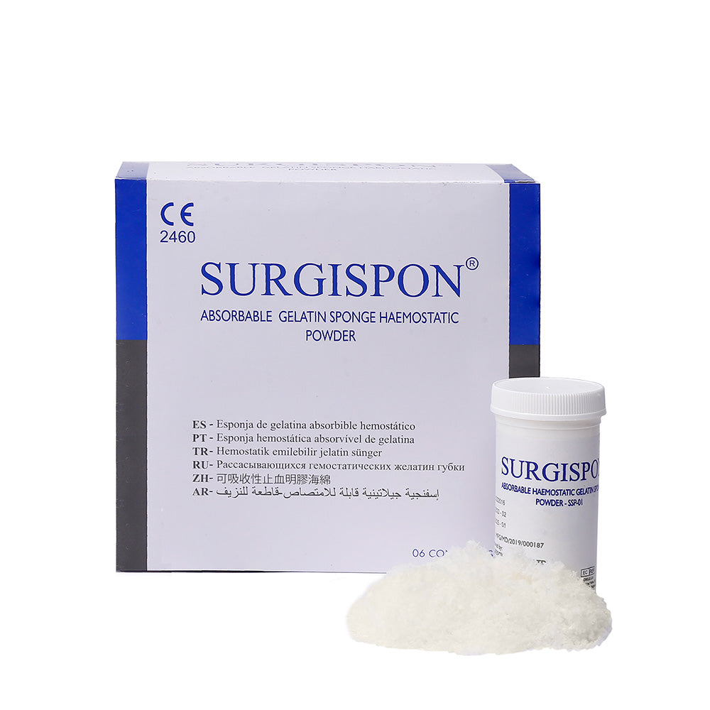 Aegis Surgispon Absorbable Gelatin Sponge Hemostatic Powder