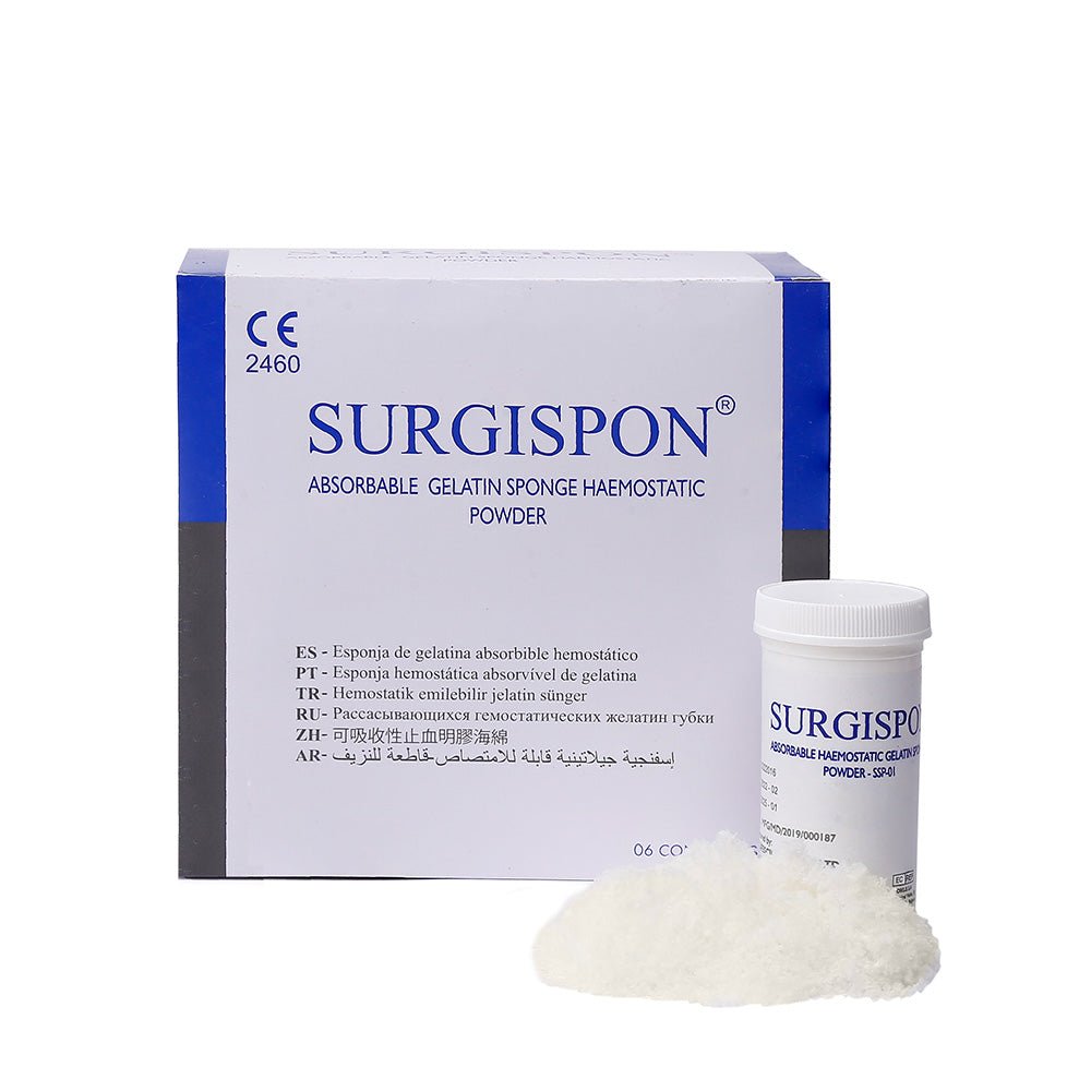 Aegis Surgispon Absorbable Gelatin Sponge Hemostatic Powder - Global Surgicals