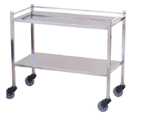 Aemepl Healthcare Shelves Instrument Trolley - Global Surgicals