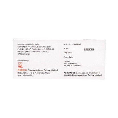 AEROMONT B Tablet 10's - Global Surgicals