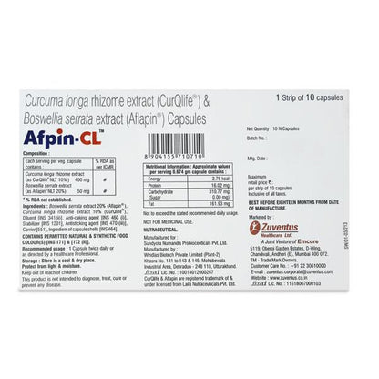 Afpin CL Capsule 10'S - Global Surgicals