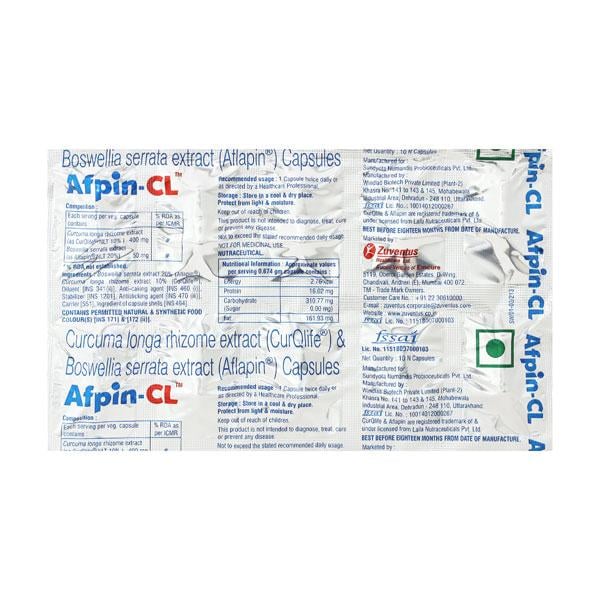 Afpin CL Capsule 10'S - Global Surgicals