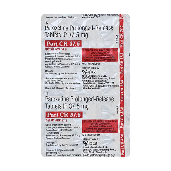 Pari CR 37.5mg Tablet 15'S