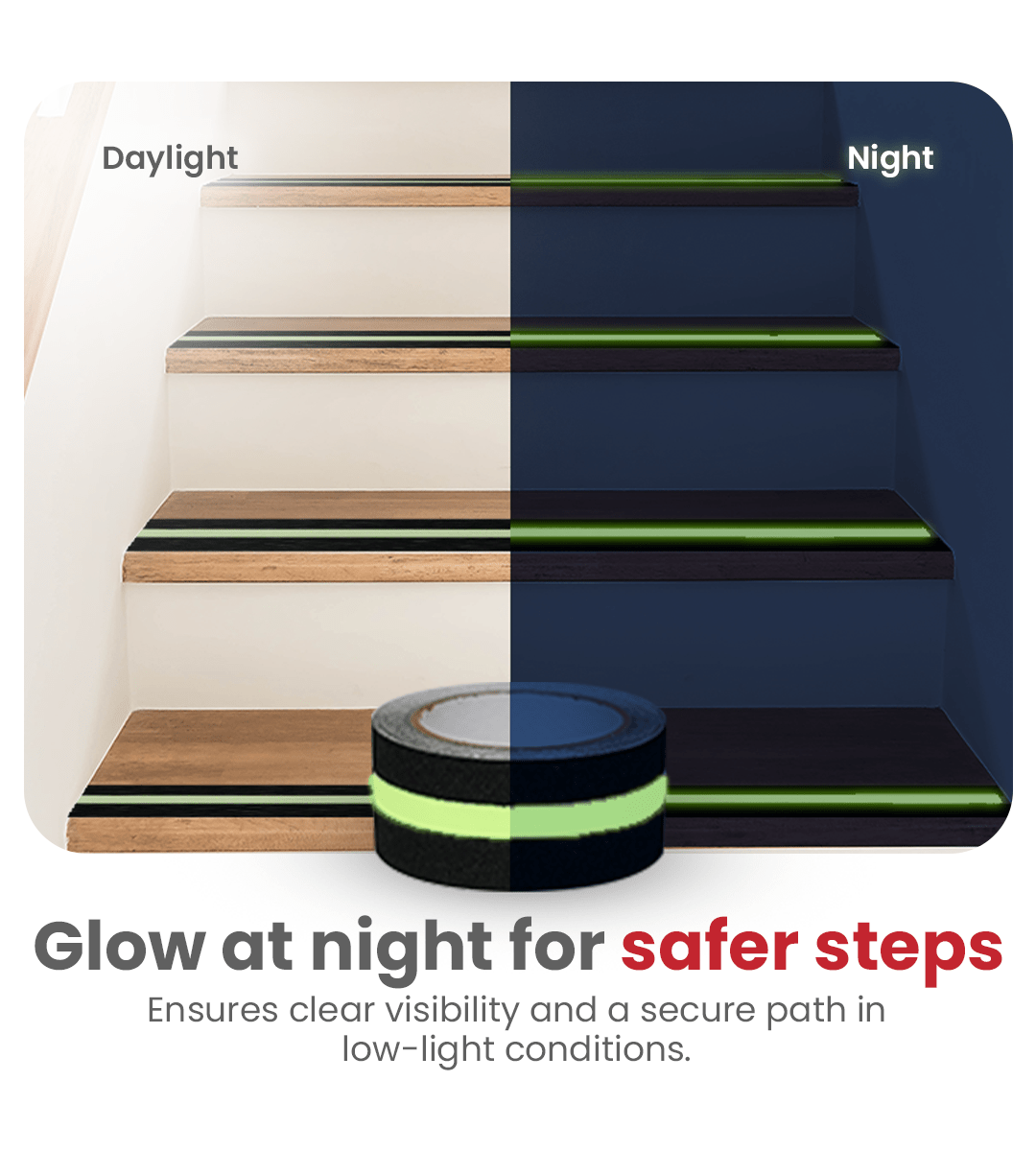 AGEasy Anti Skid Tape Glow in the Dark - Global Surgicals